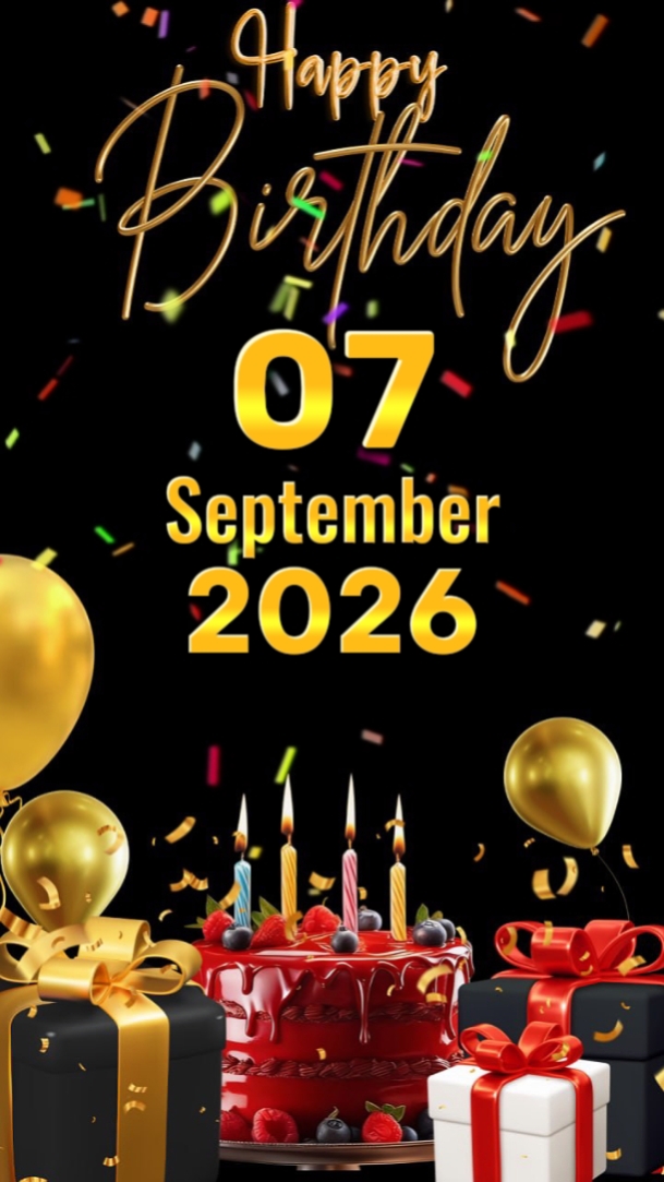 hbd 7 September 2026