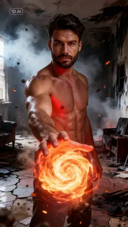 Fire burning AI