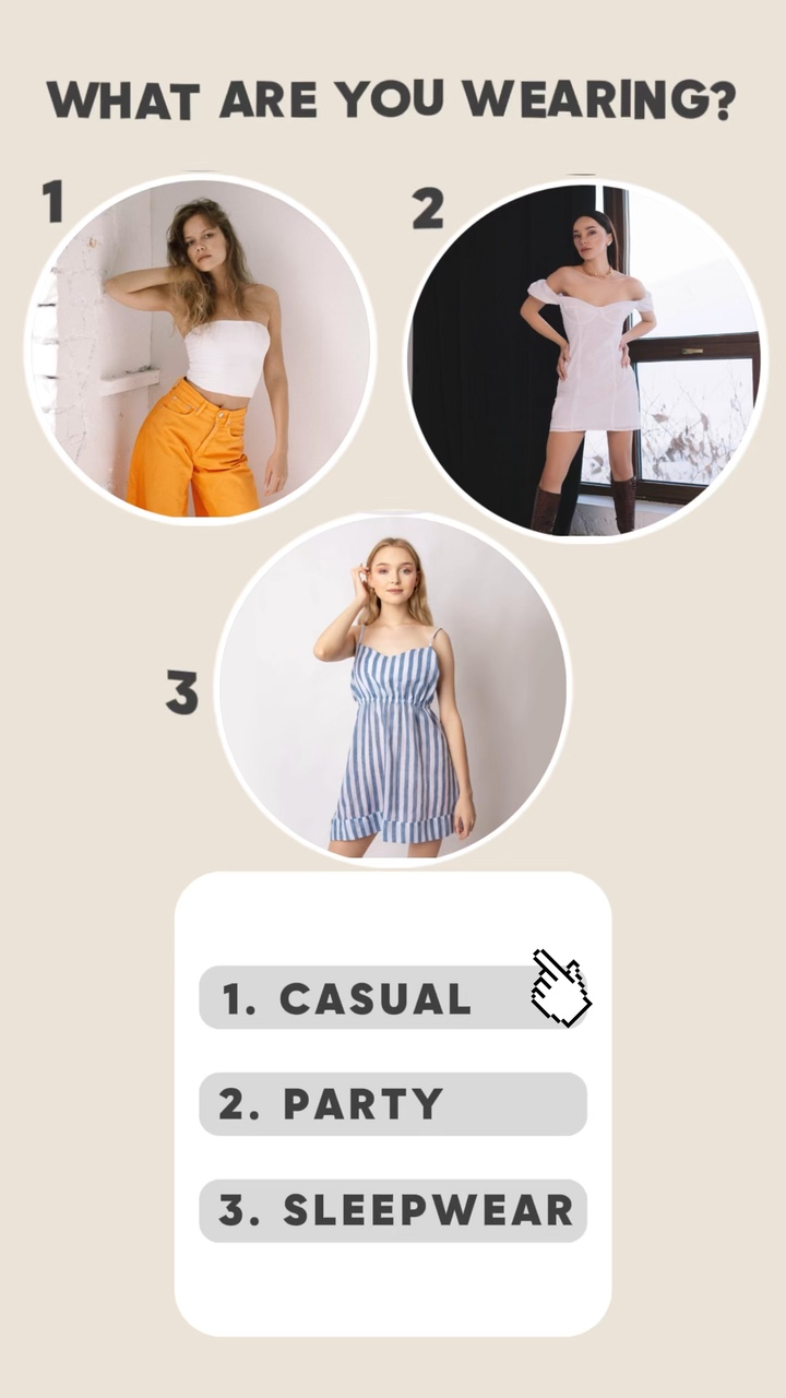 Présentoir de vêtements de nuit dans le style TikTok