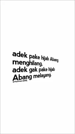 adek pake hijab
