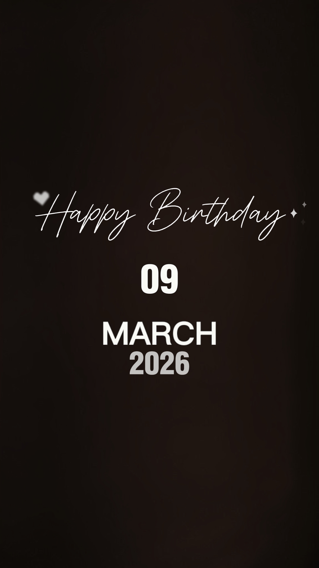 Cumpleaños 09 de marzo 