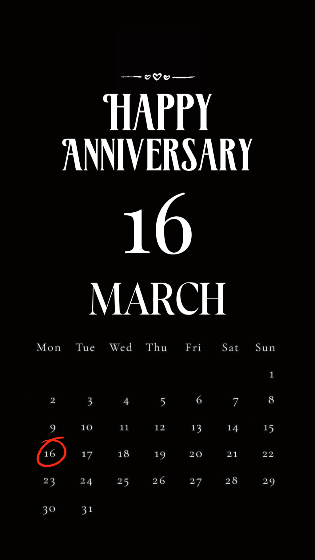 ANNIV MARCH 16