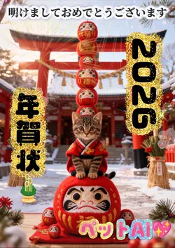 2026年賀状/ペットAI