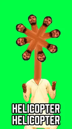 INDIA HELICOPTER MAN