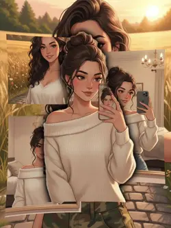 Urban animé‑selfie i snabba klipp