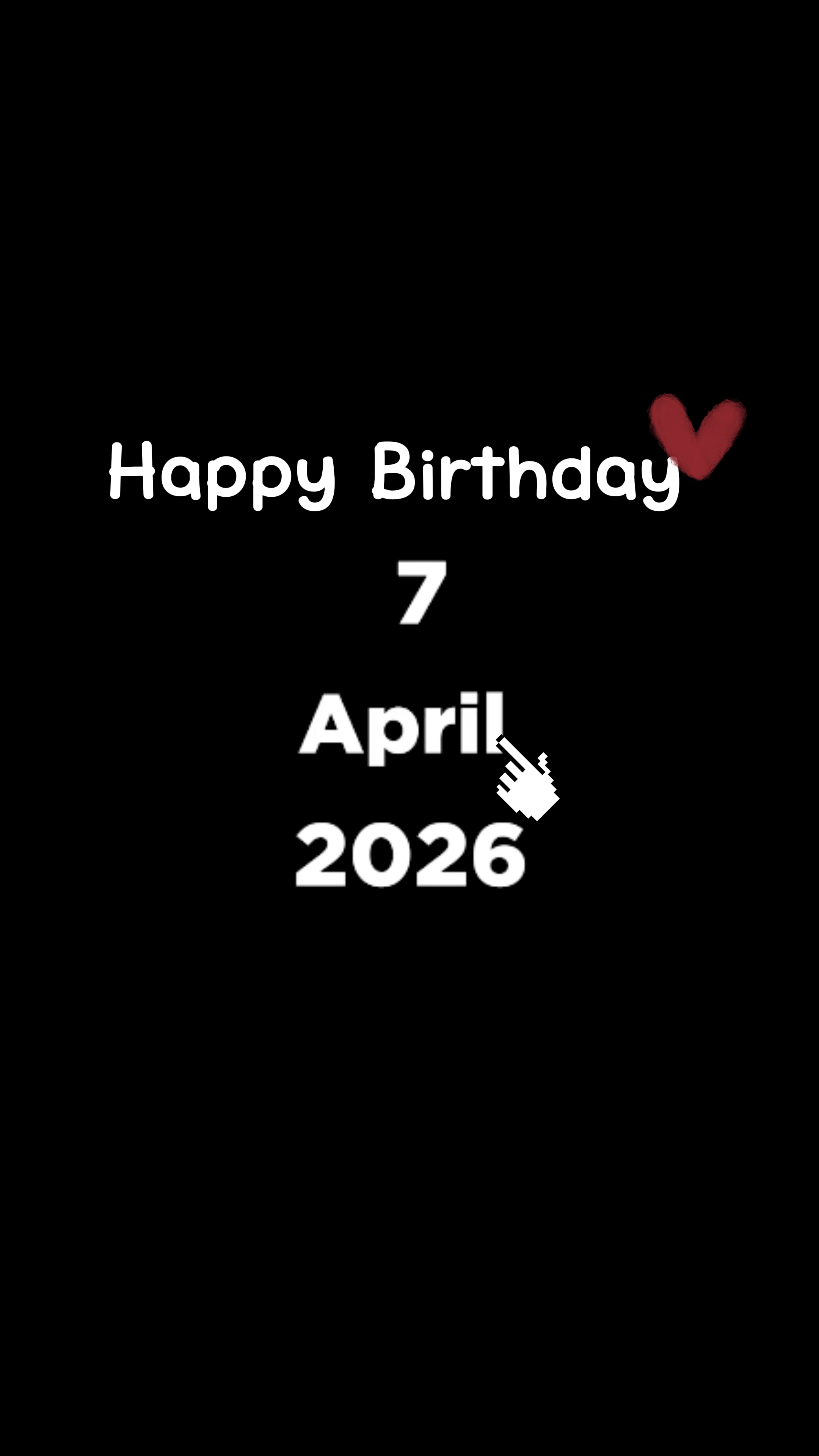 MY BIRTHDAY 7 APRIL