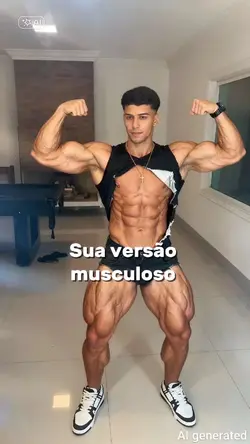 sua versão musculoso