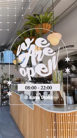 We are open