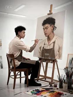 Trend vẽ bản thân 