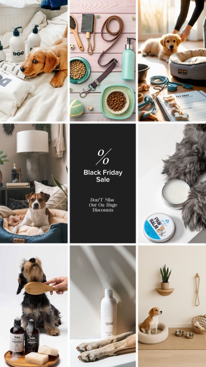 Material para animais de estimação preto 