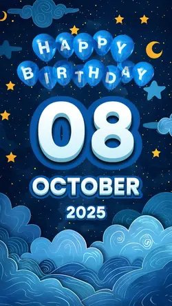 HBD 8 OCTOBER KIDS