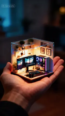 3D Mini Cube Room