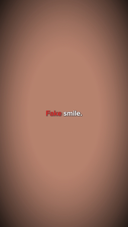 Sonrisa falsa y real 