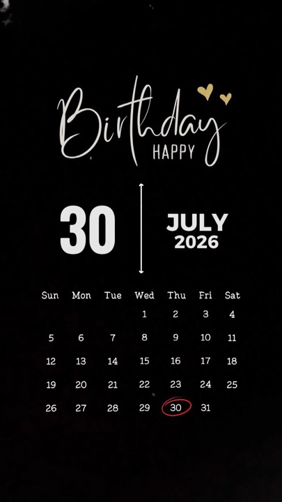 ulang tahun 30 juli