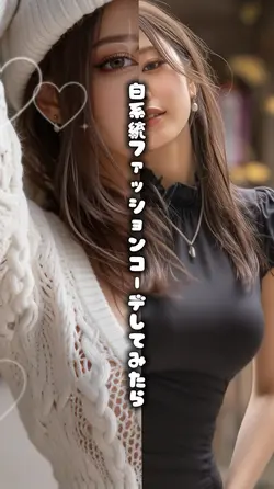 白系統ファッションコーデしてみたら
