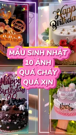 Mẫu Sinh Nhật 10 ảnh