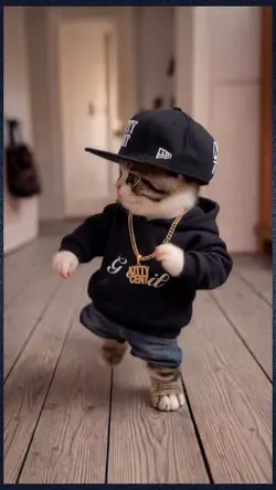 dancing cat