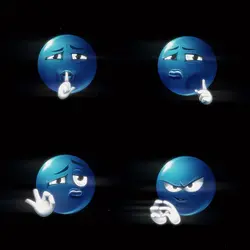 Blue Emoji Edit 1:1