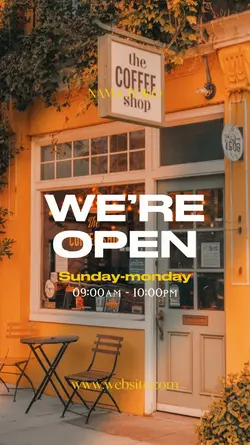 We are open