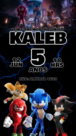 CONVITE SONIC