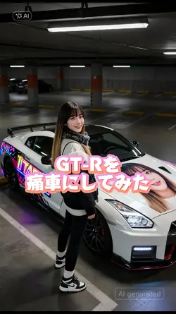 GT-Rを痛車にしてみた
