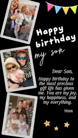 HBD my son/ 3picture