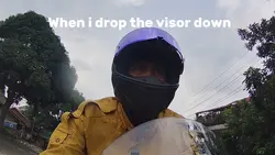 Bike drop the visor