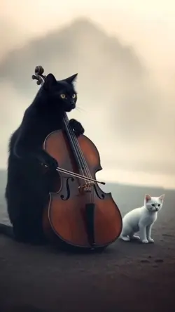 Violin cat