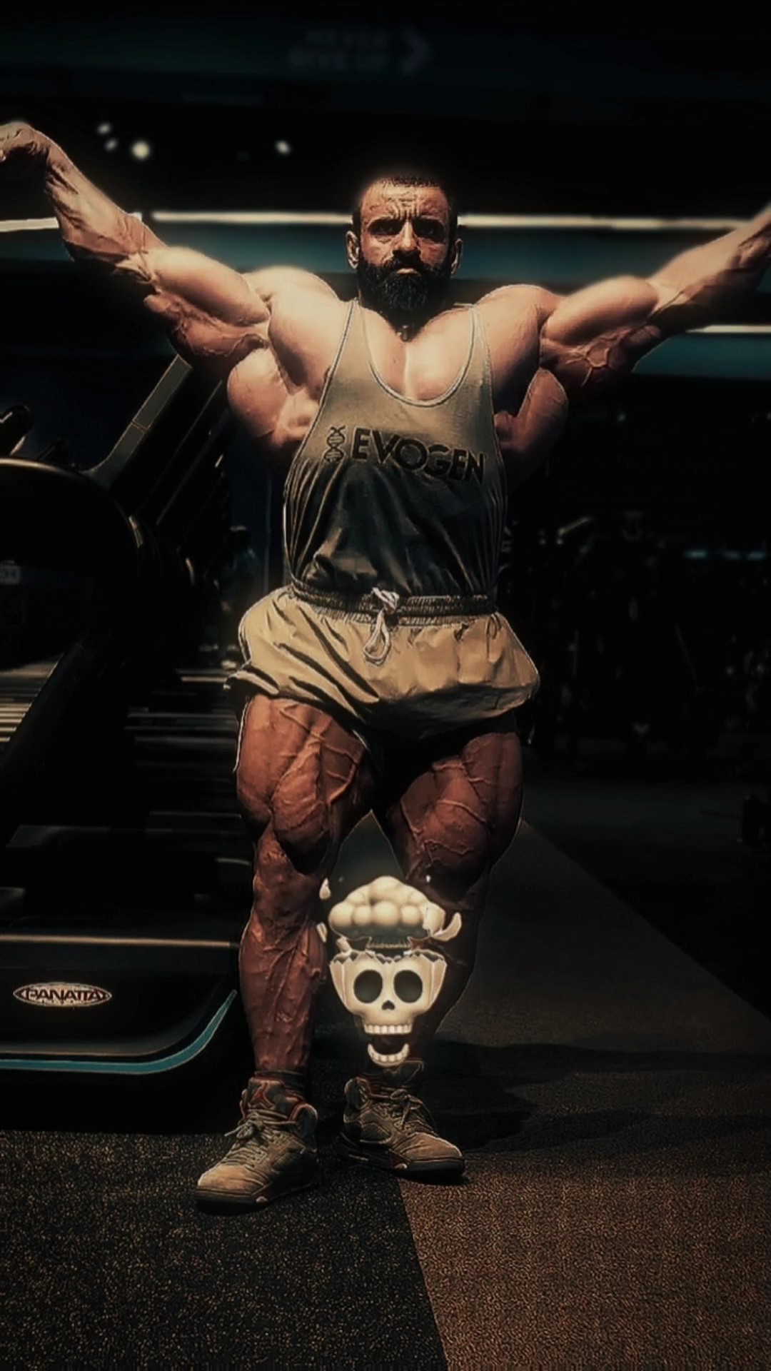Tendência de caveira de academia 