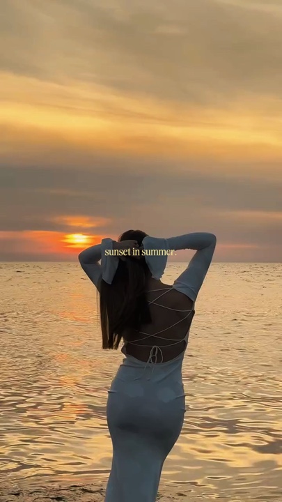 sunset in summer 