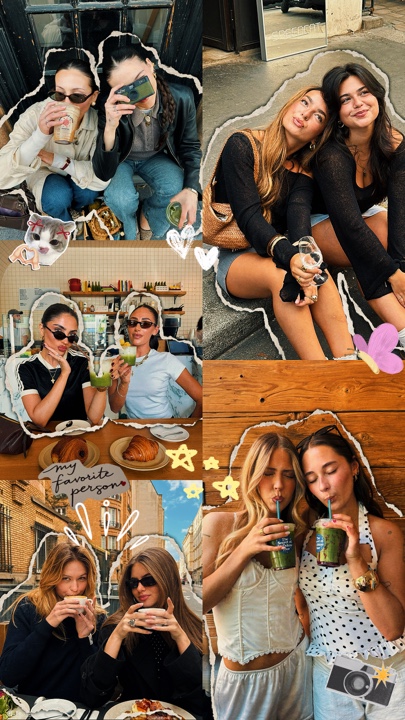Collage de mejores amigas 