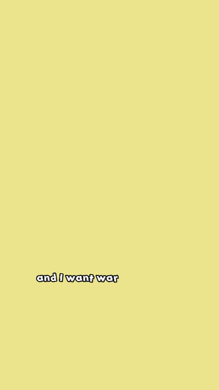 want war