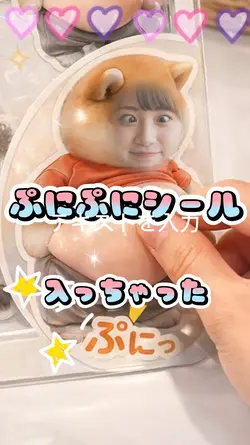 ぷにぷにシールに入っちゃった