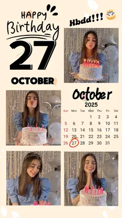 hbd 27 October