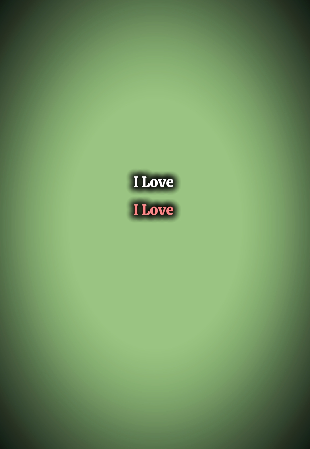 I love you 