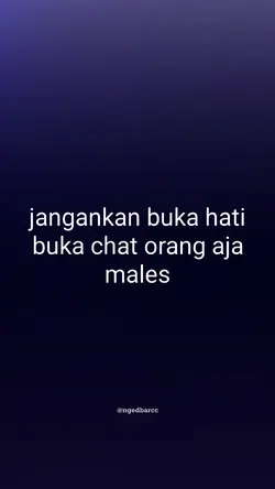 buka chat aja males
