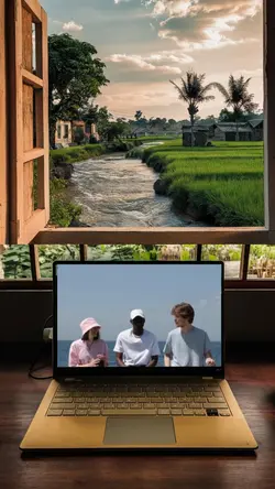 Frame video d laptop