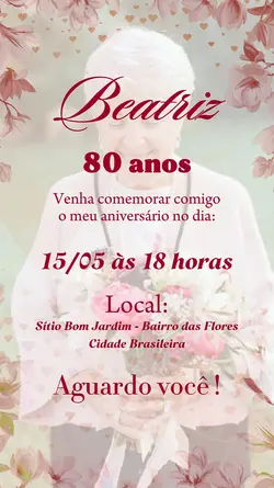 CONVITE ANIVERSÁRIO 