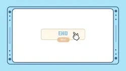 End Tab - Blue