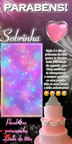 Parabéns Sobrinha 