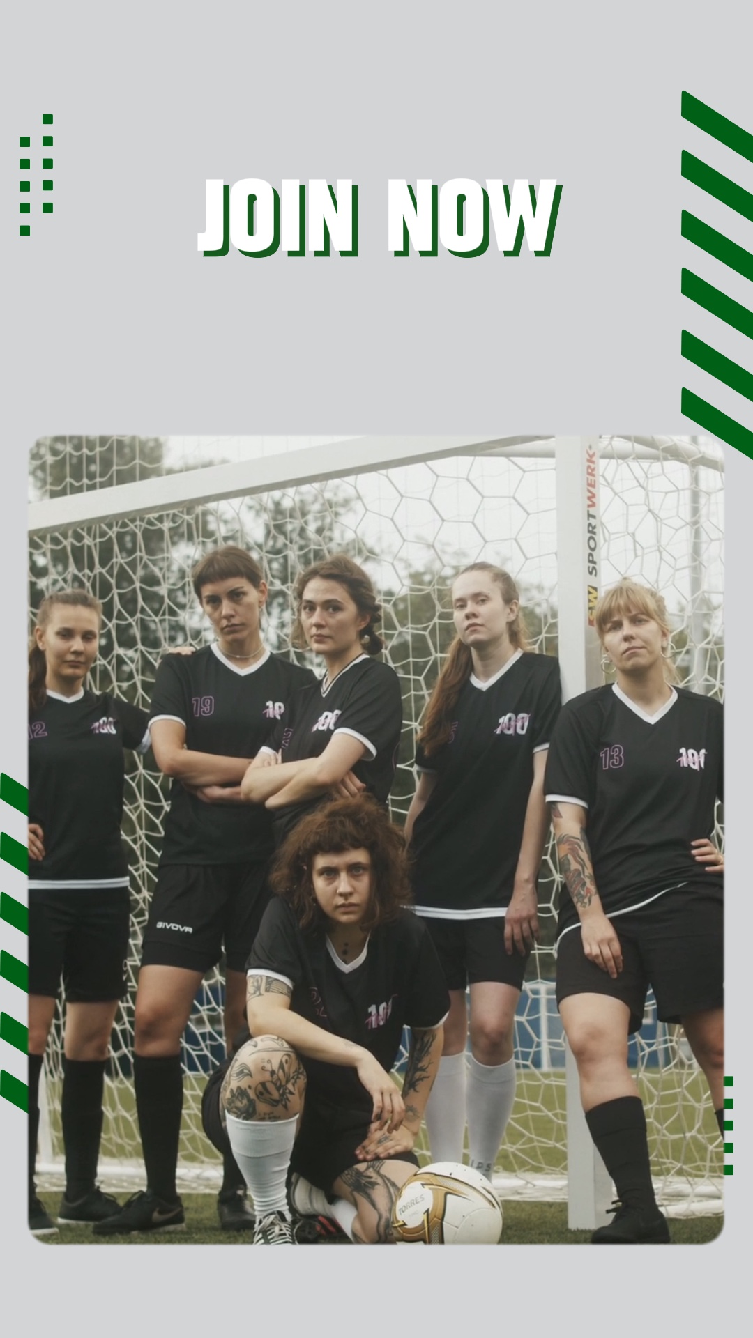 Green and Gray Sports Theme for Football Promotion