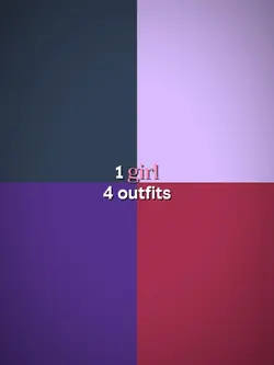1 girl 4 outfits