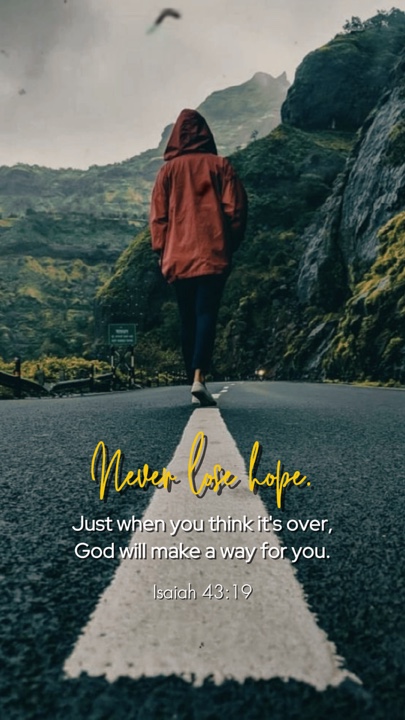 Jangan pernah kehilangan harapan❤️