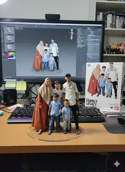 foto keluarga 3d