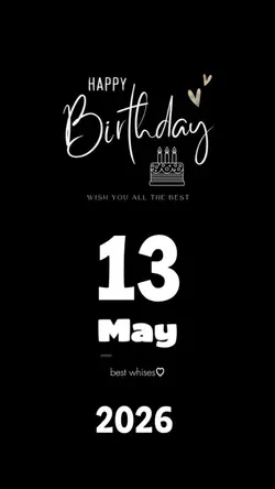 birthday 13 may