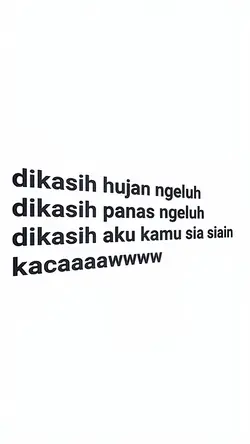 dikasih hujan ngeluh