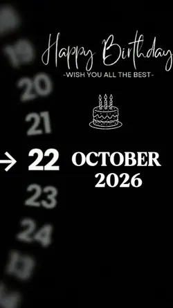 BIRTHDAY 22 OCTOBER