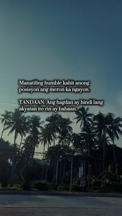 Laging magpakumbaba