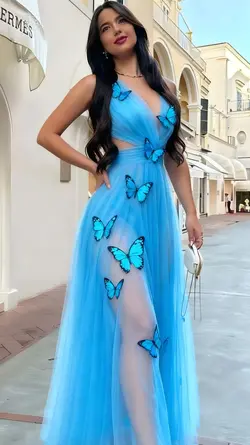 blue dress 
