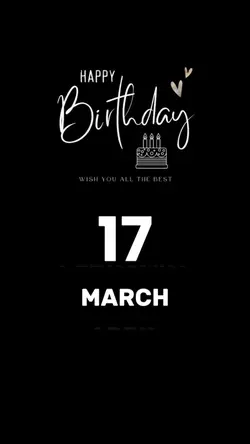 HBD 17 MARCH 2026 